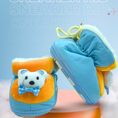 CozyBear Sky Blue Baby Shoes / Booties
