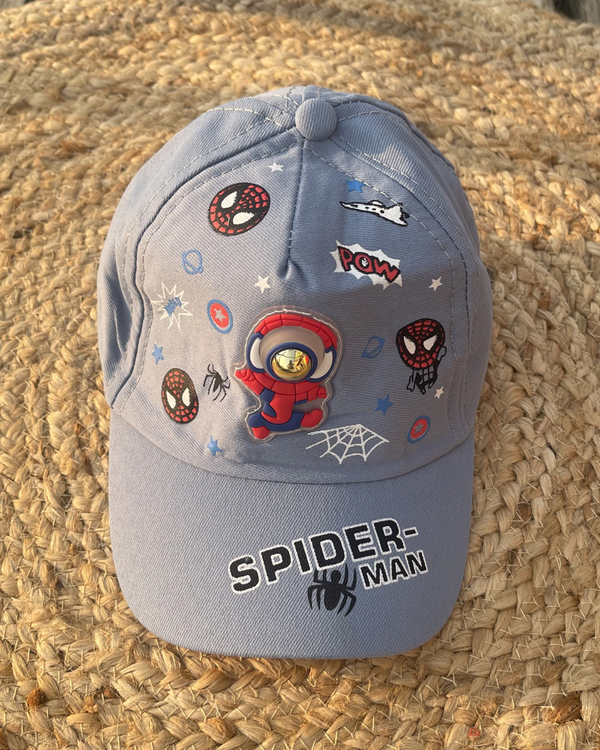 Space Grey Star Explorer Baby & Kids Cap