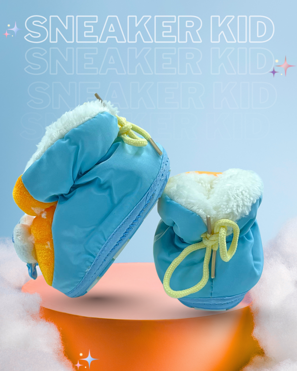 CozyBear Sky Blue Baby Shoes / Booties