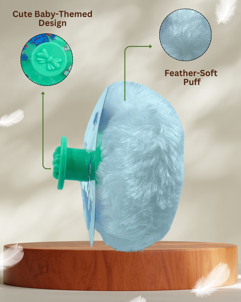 Minty Fresh Soft Powder Puff  Box