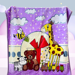 Purple Safari Dreamland Cozy & Soft Premium Baby Blanket (With Bag)