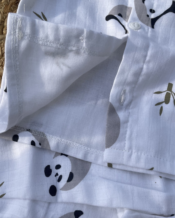 Panda Hug 100% Soft Baby Muslin Outfit Set