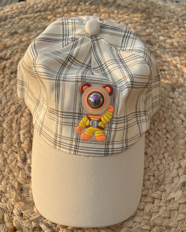Galaxy Buddy Baby Cap + Coffee Stripes Baby Sunglasses Combo 🧢 🕶️