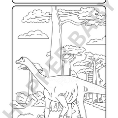 Jurassic Joy – Dino Colouring Page