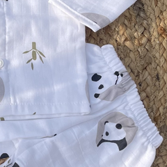 Panda Hug 100% Soft Baby Muslin Outfit Set