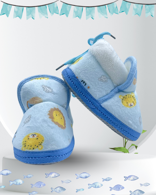 Blue Wild Baby Shoes / Booties
