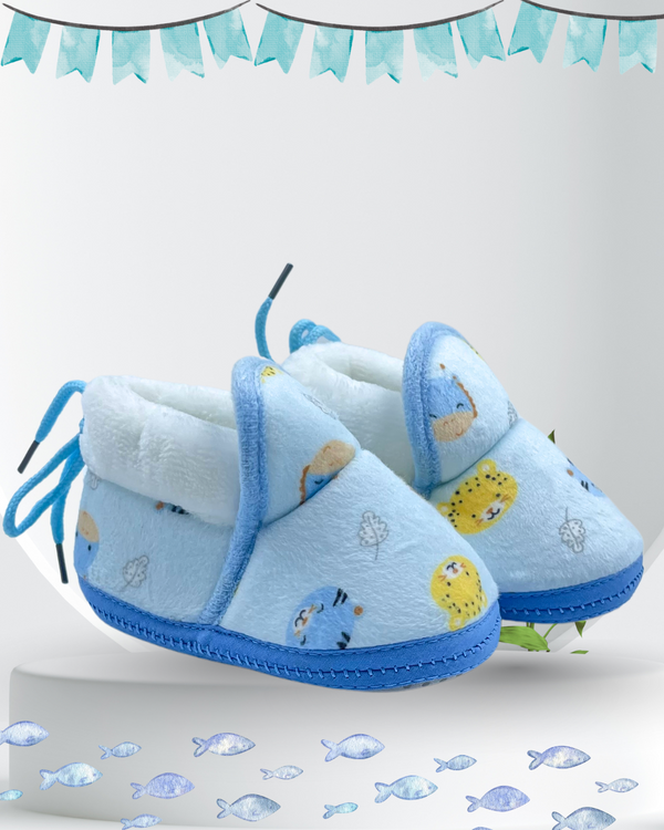 Blue Wild Baby Shoes / Booties
