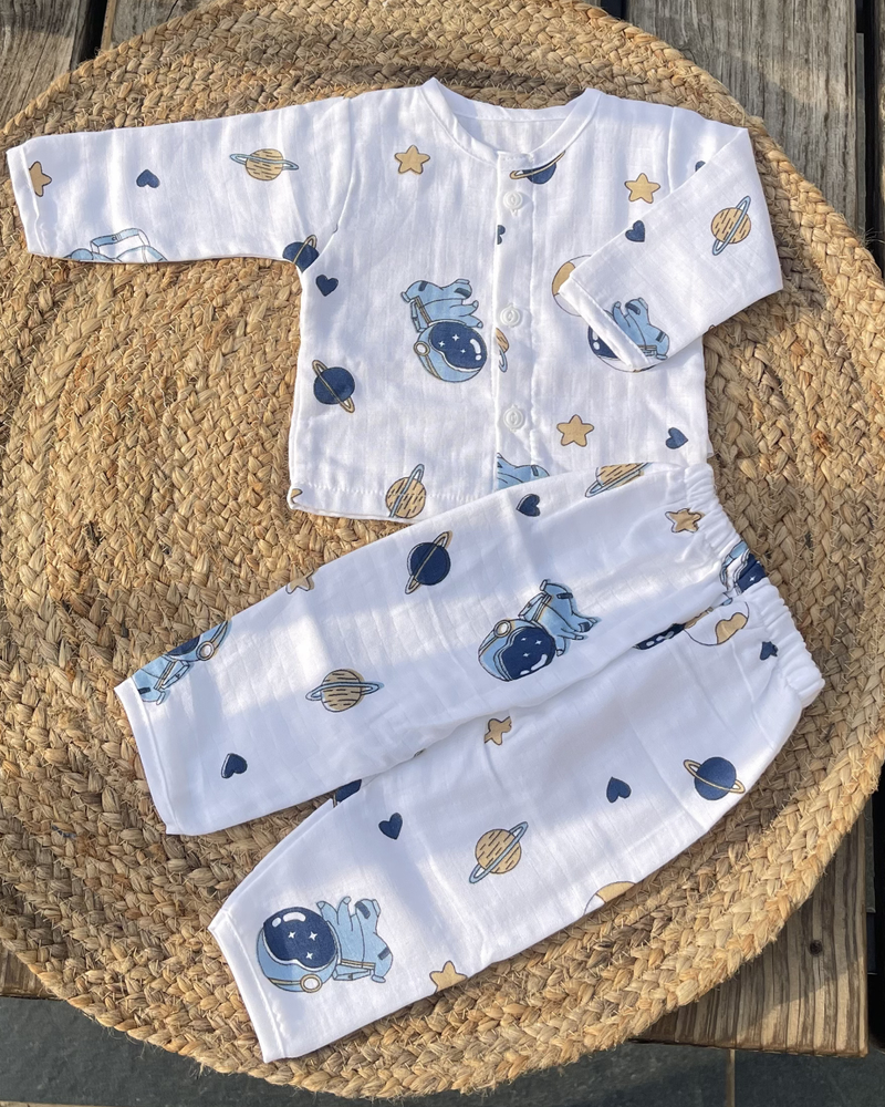 Little Cosmo 100% Soft Baby Muslin Outfit Set