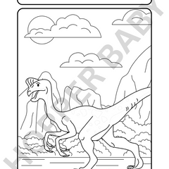 Jurassic Joy – Dino Colouring Page