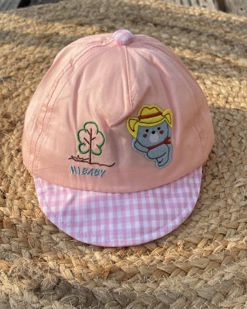 Cubby Bear Summer Checks Newborn Cap  🐻 (0 to 1.5 Years)