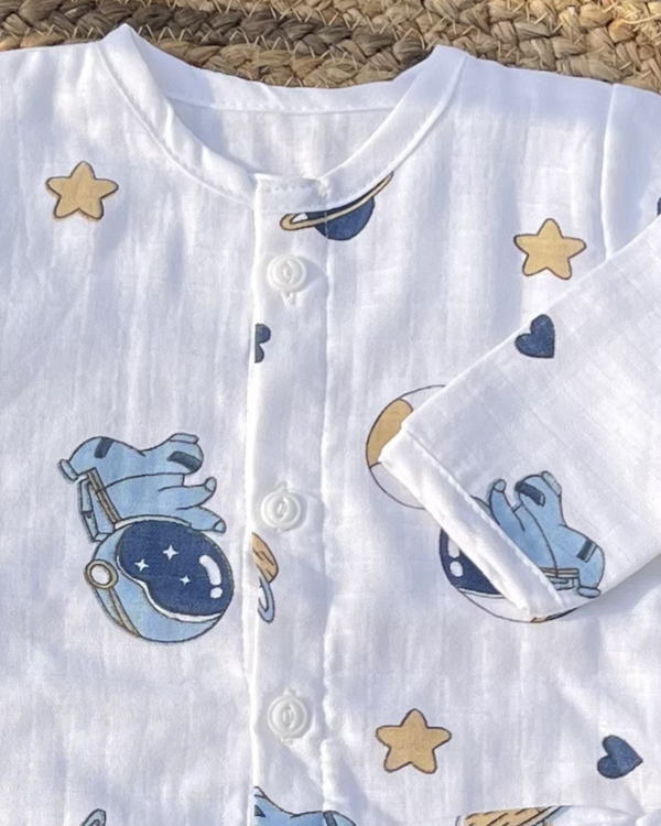 Little Cosmo 100% Soft Baby Muslin Outfit Set