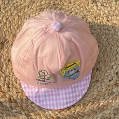 Cubby Bear Summer Checks Newborn Cap  🐻 (0 to 1.5 Years)