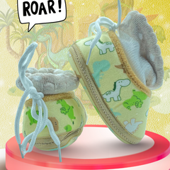 Jungle Pals Dino Baby Shoes / Booties