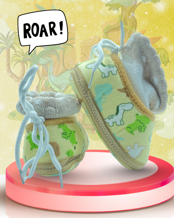 Jungle Pals Dino Baby Shoes / Booties