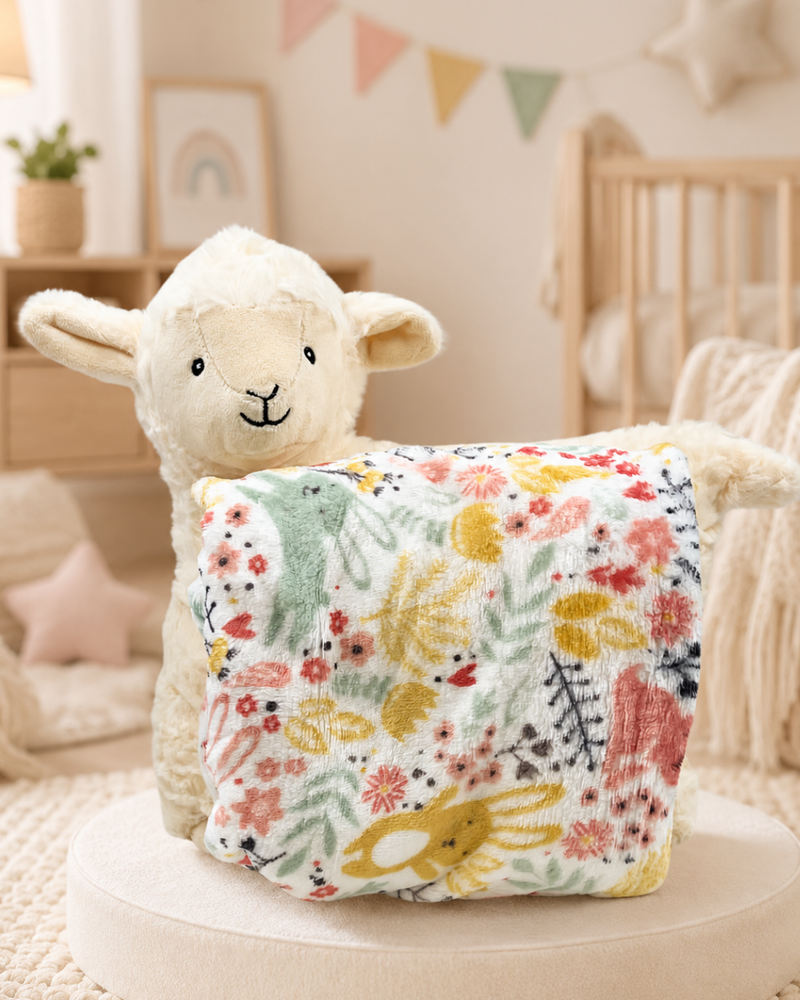 3 in 1 Cloud Cuddle Sheep Pillow Toy With Blanket ☁️🤍
