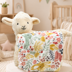 3 in 1 Cloud Cuddle Sheep Pillow Toy With Blanket ☁️🤍