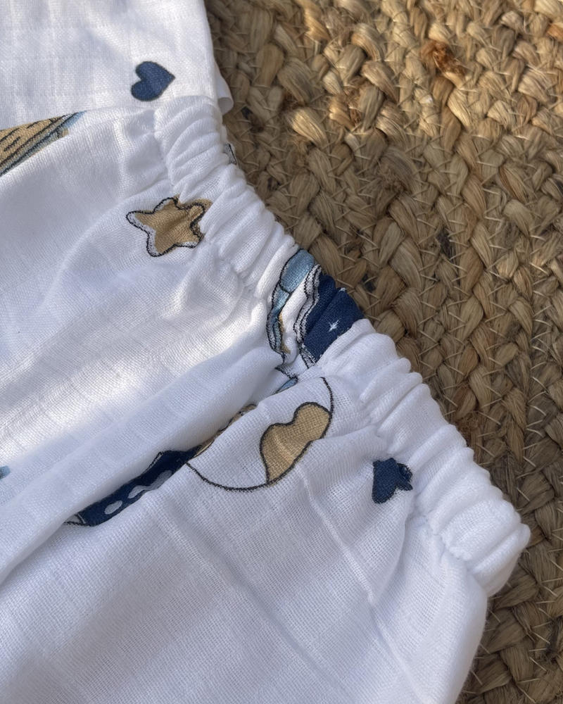 Little Cosmo 100% Soft Baby Muslin Outfit Set