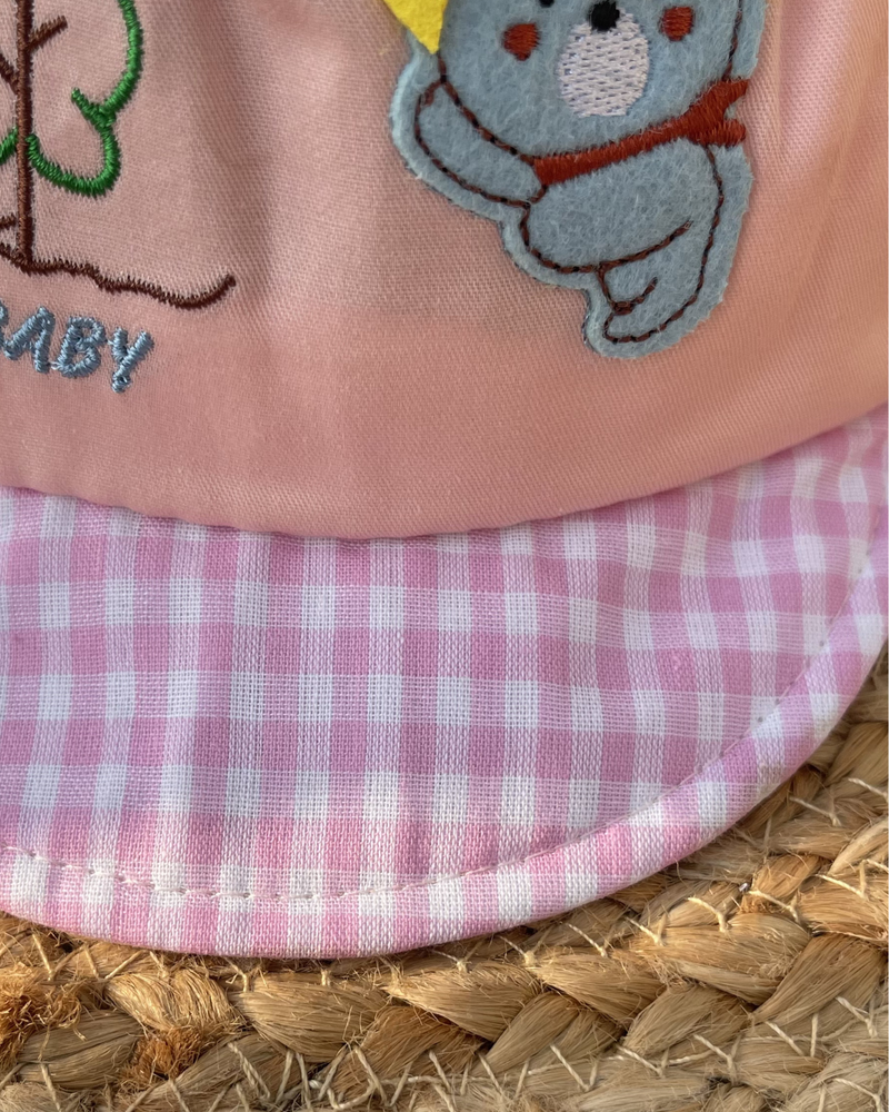 Cubby Bear Summer Checks Newborn Cap  🐻 (0 to 1.5 Years)