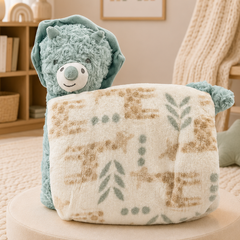 3 in 1 Cloud Cuddle Sheep Pillow Toy With Blanket ☁️🤍