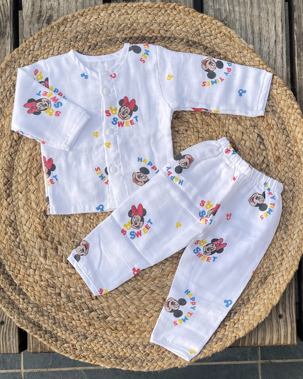 Tiny Smiles 100% Soft Baby Muslin Outfit Set