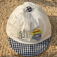 Cubby Bear Summer Checks Newborn Cap  🐻 (0 to 1.5 Years)