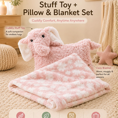 3 in 1 Cloud Cuddle Sheep Pillow Toy With Blanket ☁️🤍