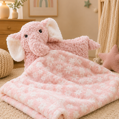 3 in 1 Cloud Cuddle Sheep Pillow Toy With Blanket ☁️🤍