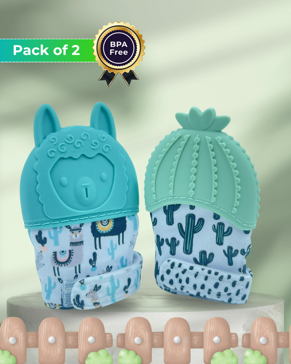 Nom Nom Desert Safari Chewy Hand Gloves Teether