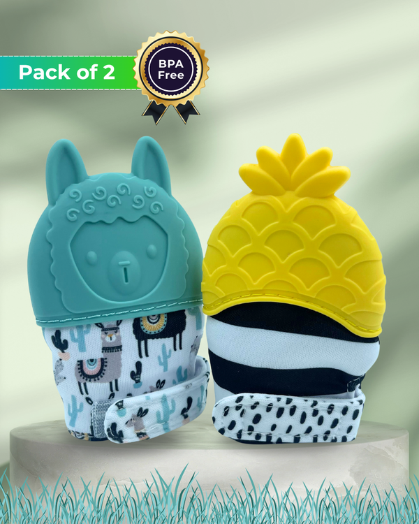 Tropical Munch Duo Chewy Hand Gloves Teether