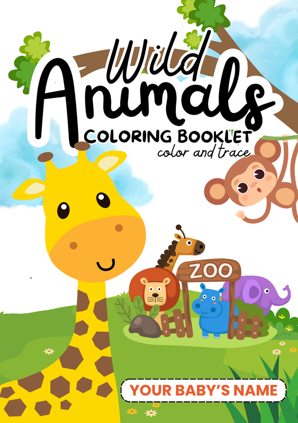 Wild Animal Colouring Book