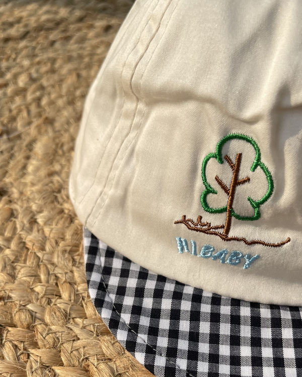 Cubby Bear Summer Checks Newborn Cap  🐻 (0 to 2 Years)