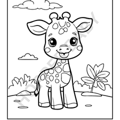 Wild Animal Colouring Book