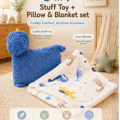 3 in 1 Cloud Cuddle Sheep Pillow Toy With Blanket ☁️🤍