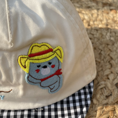 Cubby Bear Summer Checks Newborn Cap  🐻 (0 to 1.5 Years)