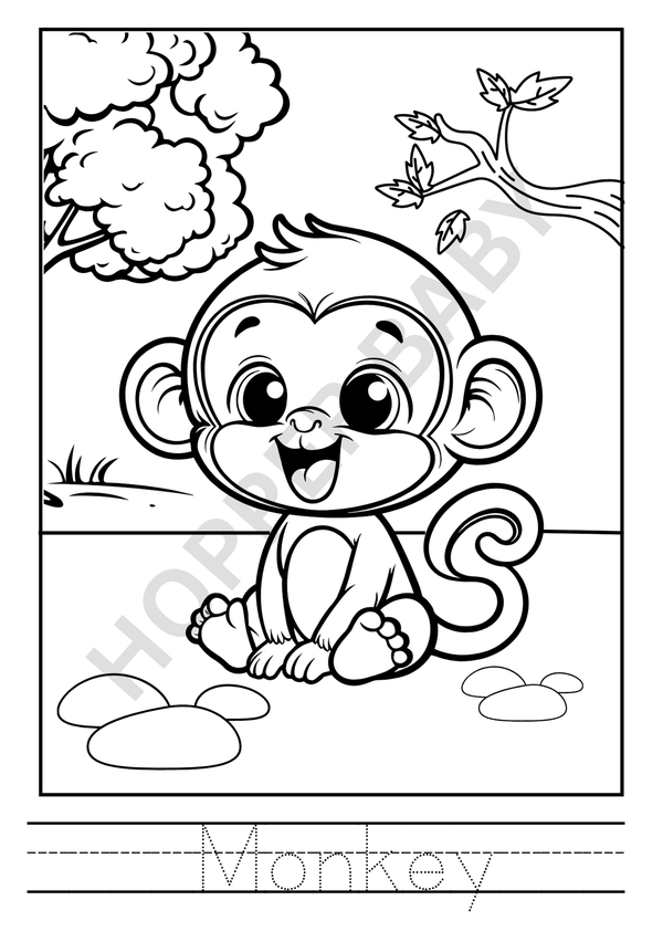 Wild Animal Colouring Book