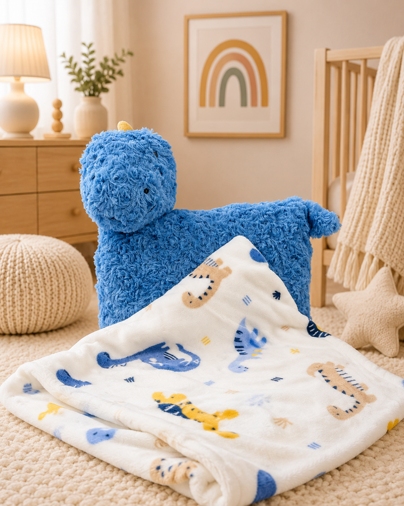 3 in 1 Cloud Cuddle Sheep Pillow Toy With Blanket ☁️🤍