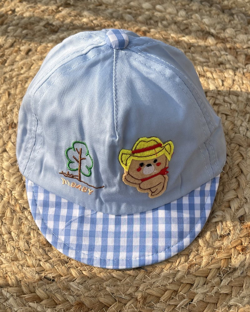 Cubby Bear Summer Checks Newborn Cap  🐻 (0 to 1.5 Years)