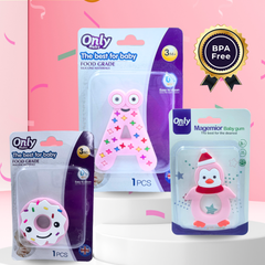 Pretty in Pink Chewy Trio Soft Teether