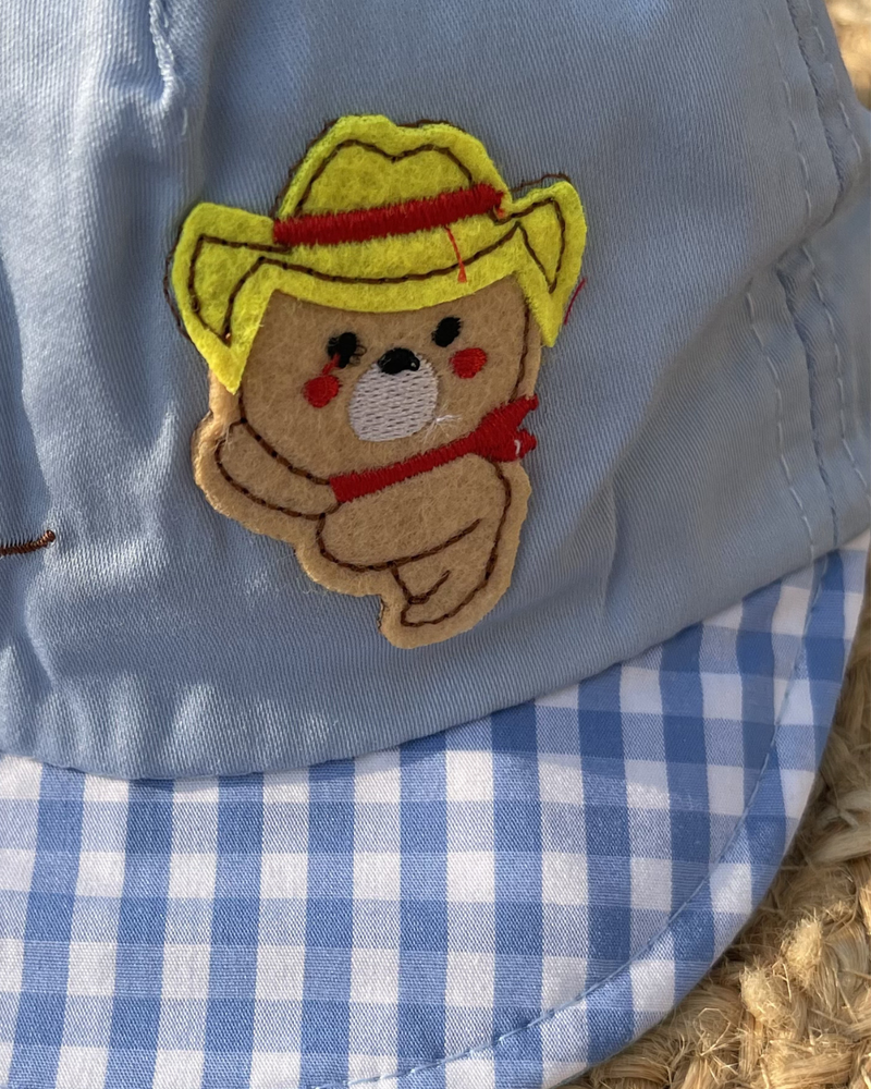 Cubby Bear Summer Checks Newborn Cap  🐻 (0 to 1.5 Years)
