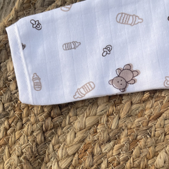 Teddy Brown 100% Soft Baby Muslin Outfit Set