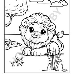 Wild Animal Colouring Book