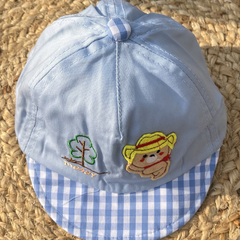 Cubby Bear Summer Checks Newborn Cap  🐻 (0 to 1.5 Years)