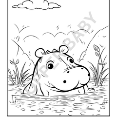 Wild Animal Colouring Book