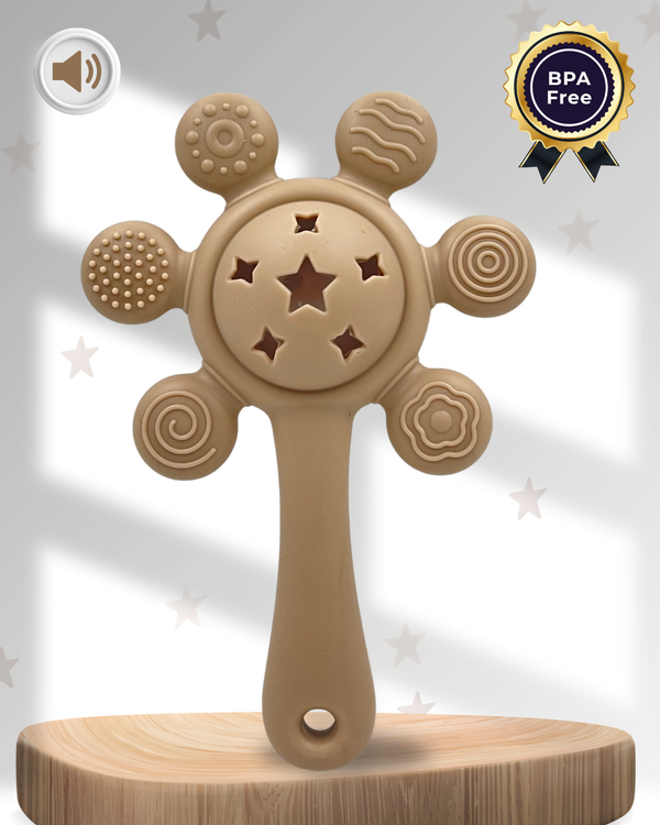 (5 in 1)  Safari Soothing Rattle + Advance Teether
