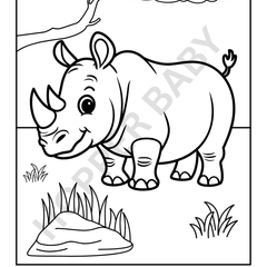 Wild Animal Colouring Book