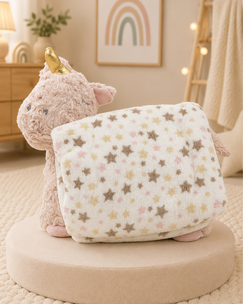 3 in 1 Cloud Cuddle Sheep Pillow Toy With Blanket ☁️🤍