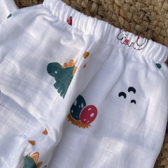 Dino Baby Nest 100% Soft Baby Muslin Outfit Set