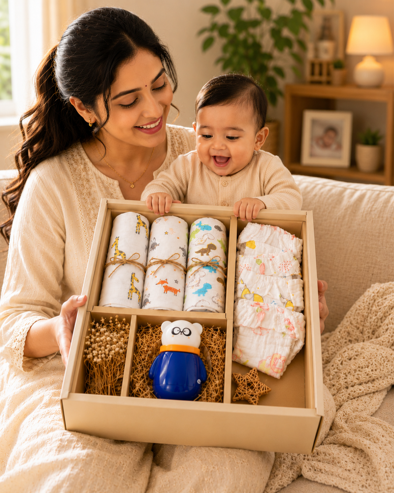 Pack of 9: Baby Essential Daily Care Box