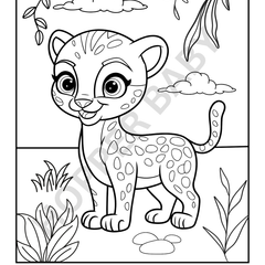 Wild Animal Colouring Book