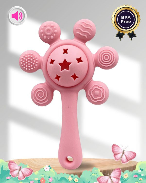 (5 in 1) Bubblegum Galaxy Rattle + Advance Teether